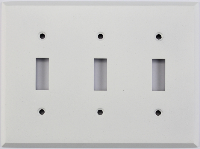 Classic Accents Inc Matte White 3 Gang Toggle Switch Wall