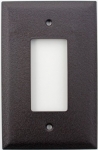 Jumbo Brown Wrinkle 1 Gang GFCI/Rocker Opening Wall Plate