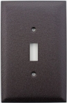 Jumbo Brown Wrinkle 1 Gang Toggle Light Switch Wall Plate