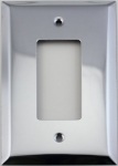 Jumbo Polished Chrome One Gang GFI/Rocker Switch Plate