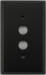 Matte Black 1 Gang Push Button Switch Wall Plate
