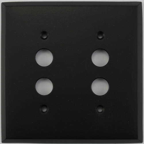 Kitzme Black Metal Push Button Switch – Customizable Two-Color LED – Momentary Or Latching Action