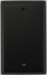 Matte Black 1 Gang Blank Wall Plate