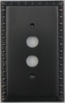 Egg & Dart Oil Rubbed Bronze Single Gang Push Button Light Switch Plate