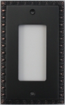 Egg & Dart Oil Rubbed Bronze One Gang GFI Outlet/Rocker Light Switch Plate