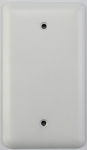 Rounded White 1 Gang Blank Plate