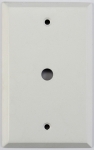 Matte White 1 Gang Cable TV/Coaxial Wall Plate