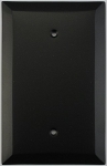 Jumbo Matte Black 1 Gang Black Switch Plate