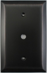 Jumbo Stamped Oil Rubbed Bronze One Gang Cable TV Wall Plate