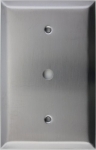Jumbo Satin Stainless Steel One Gang 3/8" Cable Switch Plate