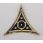 Antique Brass Dust Corner