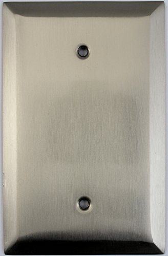 Classic Accents Inc Jumbo Stamped Satin Nickel One Gang Blank Wall Plate - Nickel Finish Wall Plates Classic Accents Inc Jumbo Stamped Satin Nickel One Gang Blank Wall Plate - Nickel Finish Wall Plates