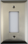 Jumbo Stamped Sating Nickel One Gang GFI/Rocker Opening Wall Plate