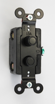 Four Way Push Button Light Switch Black Inlay