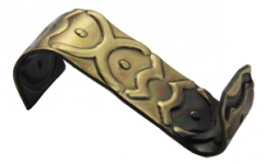 Antique Brass Art Deco Hook (022AB)