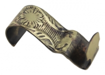 Antique Brass Decorative Floral Hook (033AB)