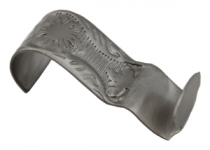 Satin Nickel Decorative Floral Hook (033SN)