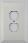 Jumbo Matte White 1 Gang Duplex Outlet Plate