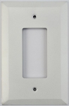 Jumbo Matte White 1 Gang GFCI/Rocker Switch Plate